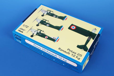 1/72 Azur Potez 25 Renault 12 Kg Plastic Model Kit FR0053