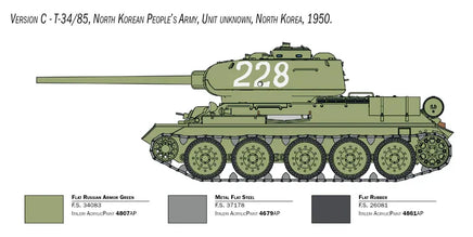 1/35 Italeri T-34/85 Korean War 6585