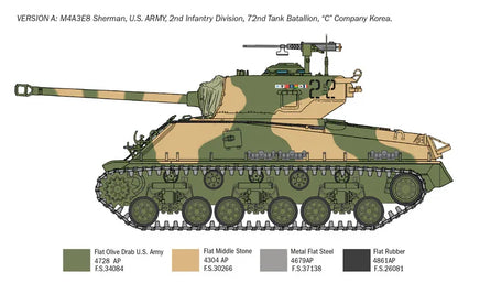 1/35 Italeri Sherman M4A3E8 - Korean War 6586