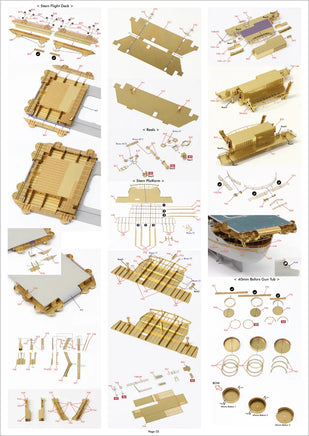 1/350 Pontos Model USS CV-6 Enterprise 1942 Detail Up Set (Teak Tone Deck) 37031FN