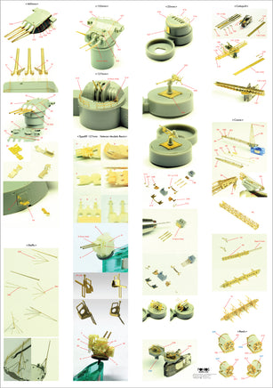 1/350 Pontos Model IJN Yamato (New Tool) Detail Up Set 35003F1