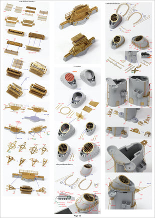 1/350 Pontos Model USS BB-63 Missouri 1945 Detail Up Set "Advanced" (20B Deck Blue) 37026FB