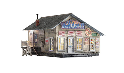 HO Woodland Carver's Butcher Shoppe BR5068