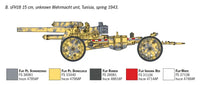 1/72 Italeri 15cm Field Howitzer / 10.5cm Field Gun 7082