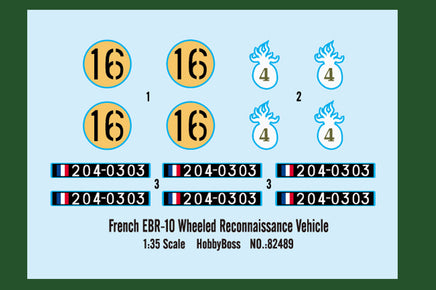 1/35 Hobby Boss French EBR-10 Wheeled Reconnaissance Vehicle 82489