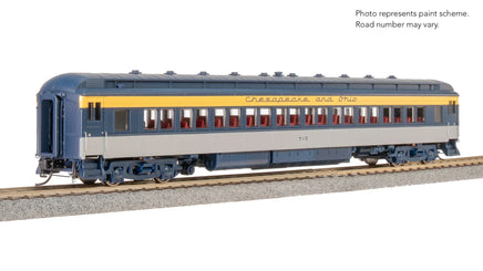 HO Broadway Ltd C&O Heavyweight 5-Car Passenger Set Tri-Color Scheme 9100 - MPM Hobbies