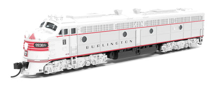 N Broadway Ltd EMD E8A CB&Q 9938A w/ Red Stripes, Paragon4 Sound/DC/DCC 8816