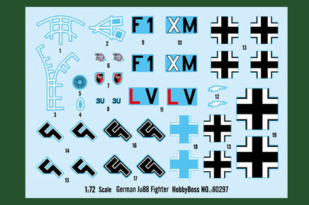 1/72 Hobby Boss German Ju88 Fighter 80297