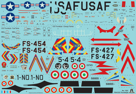 1/72 Italeri F-84 E/G Thunderjet 1321