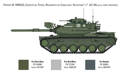 1/35 Italeri M60A3 Main Battle Tank 6582