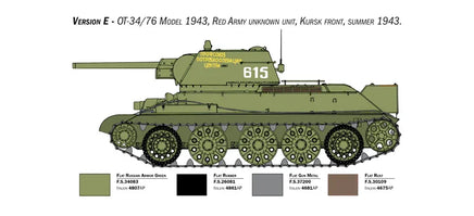 1/35 Italeri T-34/76 Model 1943 Early Version Premium Edition 6570