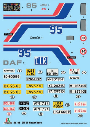 1/24 Italeri DAF 95 Master Truck 788