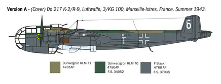 1/72 Italeri Do 217 K-1/K-2 with Fritz X 1488