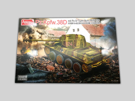 1/35 Amusing Hobby Pz.Kpfw.38D mit Pz.IV Turn 8cm PAW 600 35A019 - MPM Hobbies