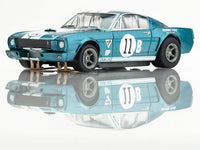 AFX Mega G+ 1965 Shelby Mustang GT350R Mark Donohue Blue/White 22071