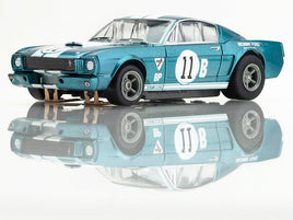 AFX Mega G+ 1965 Shelby Mustang GT350R Mark Donohue Blue/White 22071
