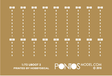 1/72 Pontos Model U-Boot Type IX C Detail Up Set 72002F1