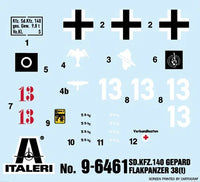 1/35 Italeri Sd. Kfz. 140 Flakpanzer 38(T) Gepard 96461
