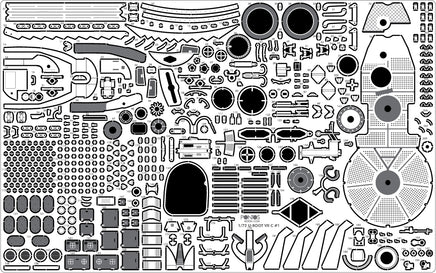 1/72 Pontos Model U-Boot Type VII C Detail Up Set 72001F1
