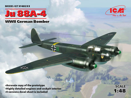 1/48 ICM Ju 88A-4 WWII German Bomber 48233