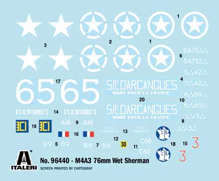 1/35 Italeri M4A3 76mm WET SHERMAN 96440 - MPM Hobbies
