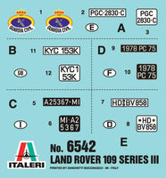 1/35 Italeri Land Rover Series III 109 "Guardia Civil" 6542