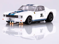 AFX Mustang FT350R – 1965 White/Blue Miles 22125