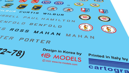 Sheet with car brand logos and names on a blue background