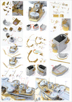 1/350 Pontos Model USS BB-63 Missouri 1945 Detail Up Set "Advanced" (20B Deck Blue) 37026FB