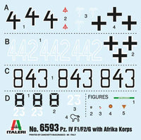 1/35 Italeri Pz.Kpfw.IV F1/F2/G with Afrika Korps Infantry 6593