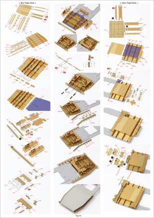 1/350 Pontos Model USS CV-6 Enterprise 1942 Detail Up Set (Blue Deck) 37031FB