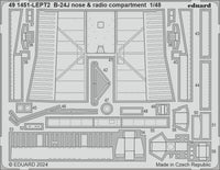 1/48 Eduard B-24J nose & radio compartment for HOBBY BOSS 491451