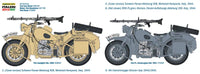 1/9 Italeri German Military Motorcycle with Side Car 7403