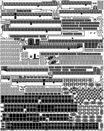 1/350 Pontos Model USS LHD-2 Essex Kit + Detail Up Set 37001R1