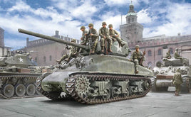 1/35 Italeri M4A1 Sherman With U.S. Infantry 6568