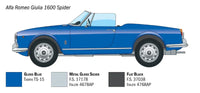 1/24 Italeri Alfa Romeo Giulia 1600 Spider 3668