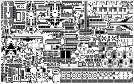 1/350 Pontos Model USS BB-63 Missouri Circa 1991 Detail Up Set 37018F1