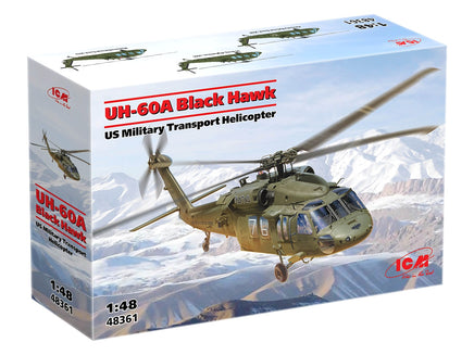 1/48 ICM UH-60A Black Hawk US Military Transport Helicopter 48361