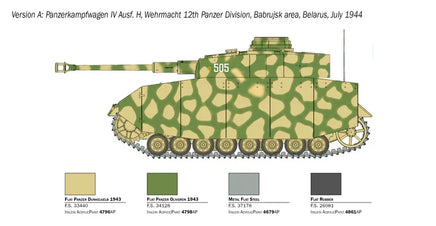 1/35 Italeri Pz. Kpfw. IV Ausf. H 6578