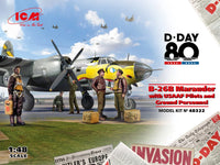 1/48 ICM B-26B Marauder with USAAF Pilots and Ground Personnel 48322