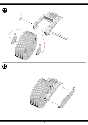 1/35 Pig Models T1E3 US Army Mine Exploder for Sherman 35-005