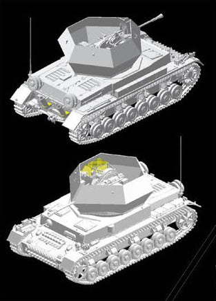 1/35 Dragon Model 3.7cm FlaK 43 Flakpanzer IV "Ostwind" 6550