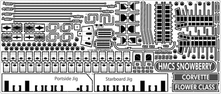 1/144 Pontos Model HMCS Snowberry Flower Class Corvette Detail Up Set 14401F1