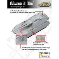 1/72 Vespid Flakpanzer VIII Maus German Super Heavy AA Tank 720005