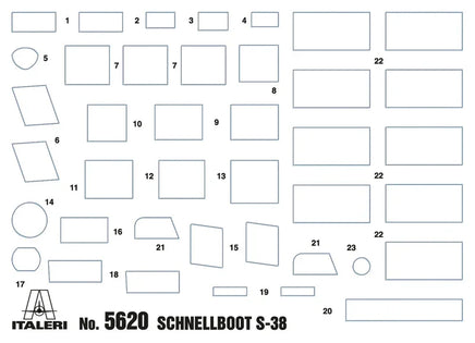 1/35 Italeri Schnellboot Typ S-38 5620