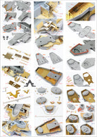 1/350 Pontos Model USS BB-63 Missouri 1945 Detail Up Set "Advanced" (Teak Tone) 37026FN