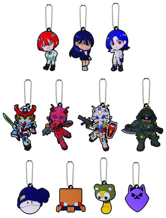 Bandai Gundam GQuuuuuuX Rubber Charm (Box of 11) "Mobile Suit Gundam GQuuuuuuX" 68464