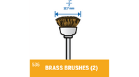 Dremel 1/2" Brass Brushes 536-02