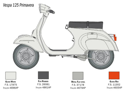 1/9 Italeri Vespa 125 Primavera 4633