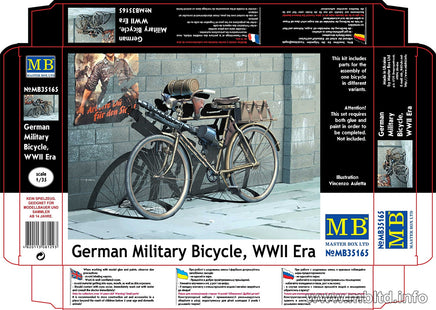 1/35 Master Box German Military Bicycle WWII Era 35165